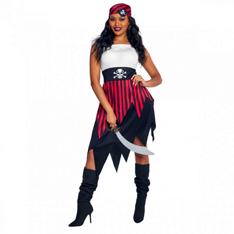 Pirate Deckhand Women's Costume Size 12-14
