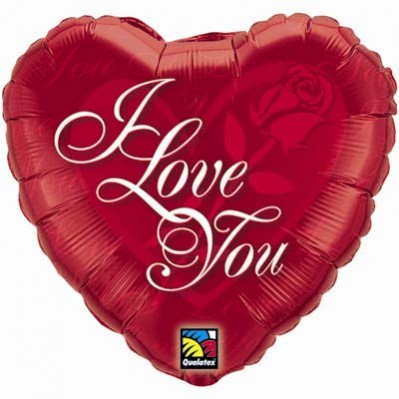 Love Foil Balloons 45cm Red I Love You