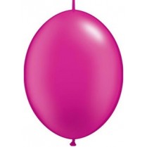 Magenta Quick Link Latex Balloons 30cm Pearl Magenta Pack of 50