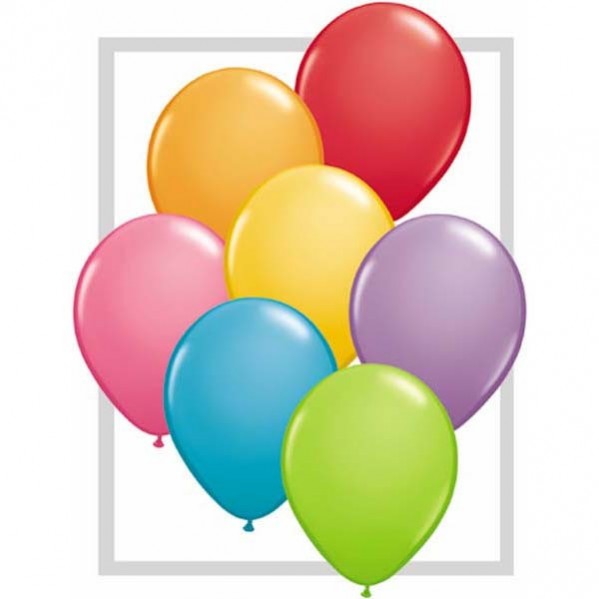 Multi Colour Latex Balloons 40cm Assorted Colours Festive Pack of 50