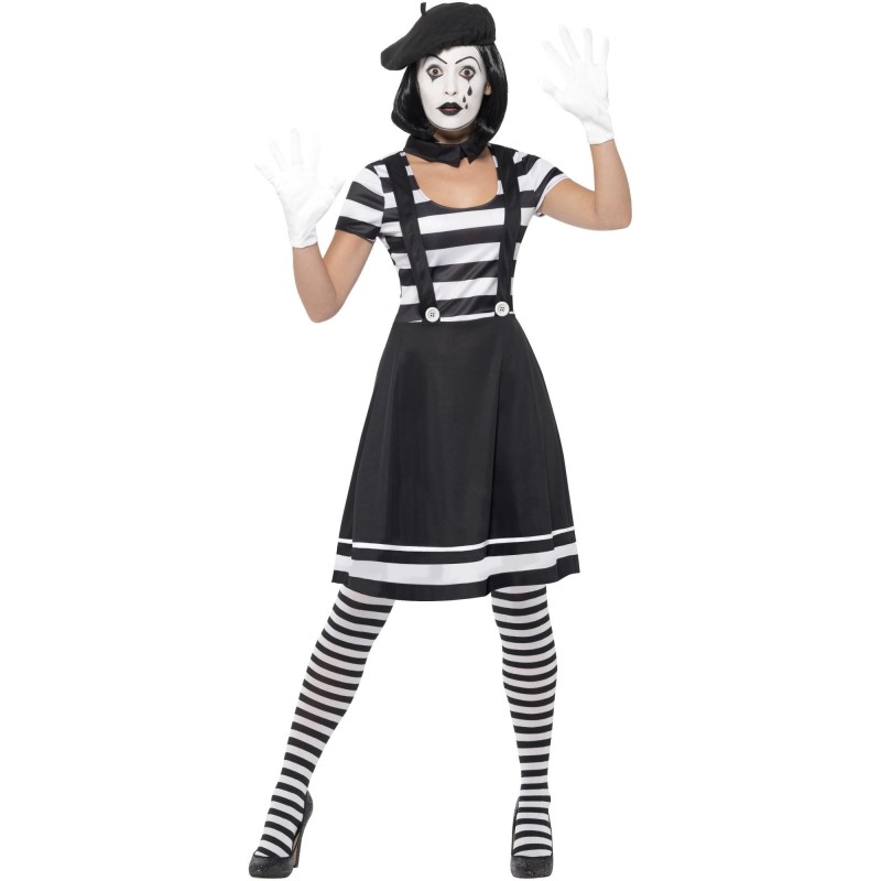 Lady Mime Artist Adult Costume