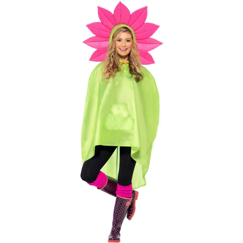 Flower Party Poncho for Adult