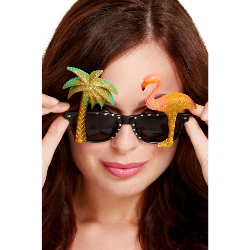 Spectacles With Flamingo & Palm Tree for Adult