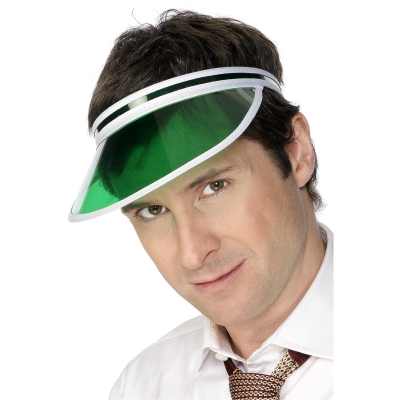 Green Poker Visor for Adult