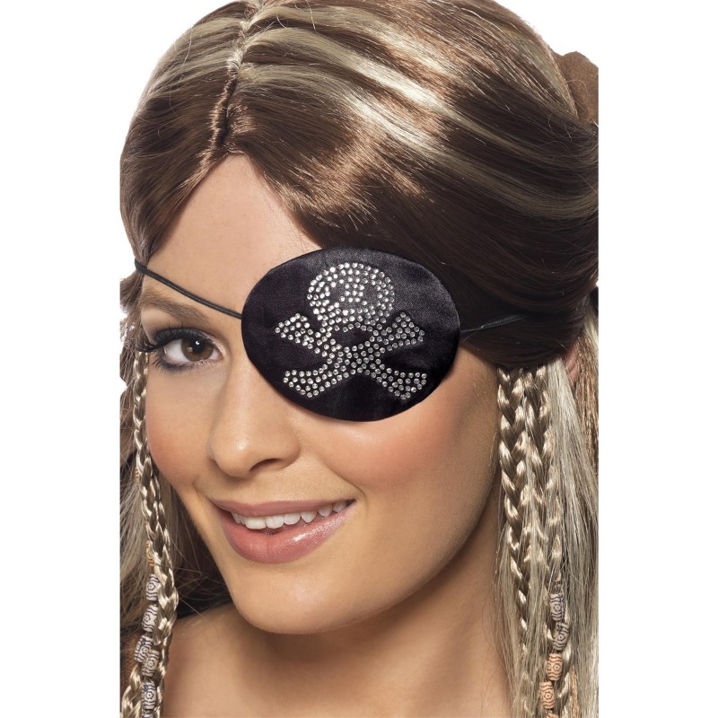 Pirates Eyepatch With Diamantes for Adult