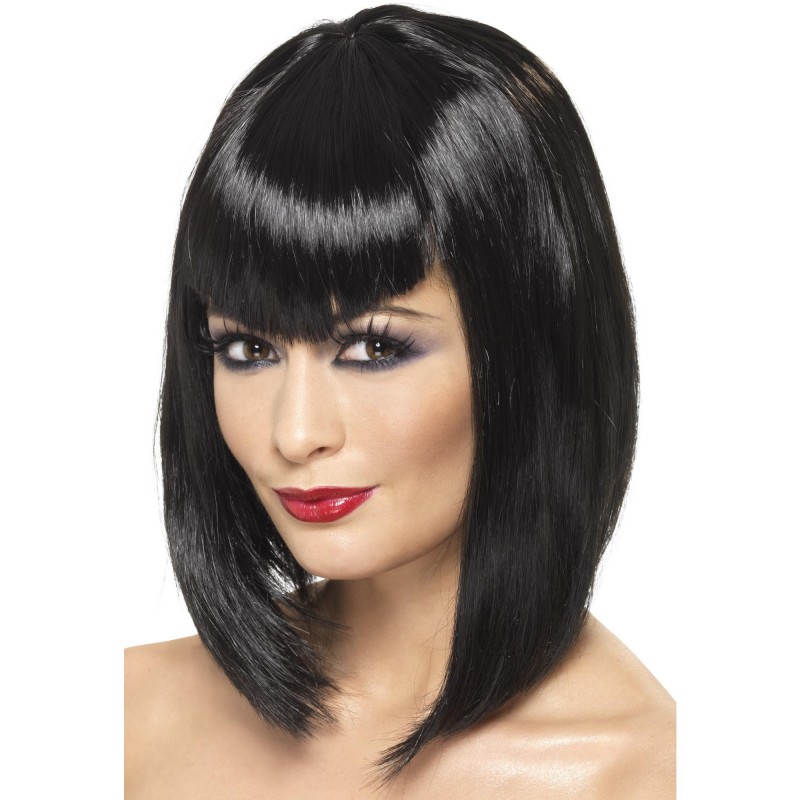 Black Vamp Wig for Adult