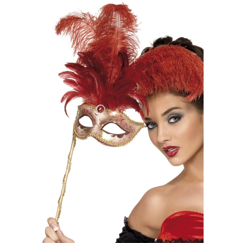 Baroque Red Fantasy Eyemask for Adult