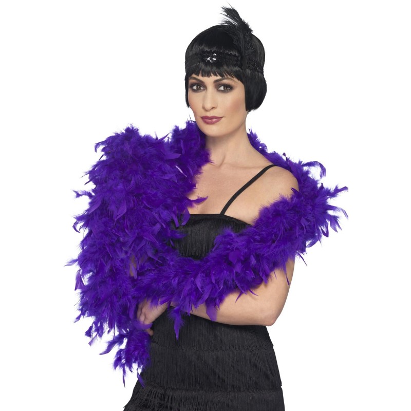 Purple Deluxe Feather Boa