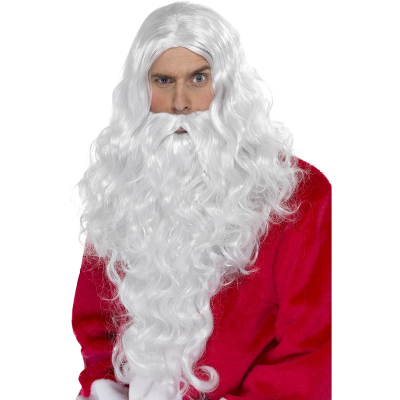 Santa Long Wig & Beard for Adult