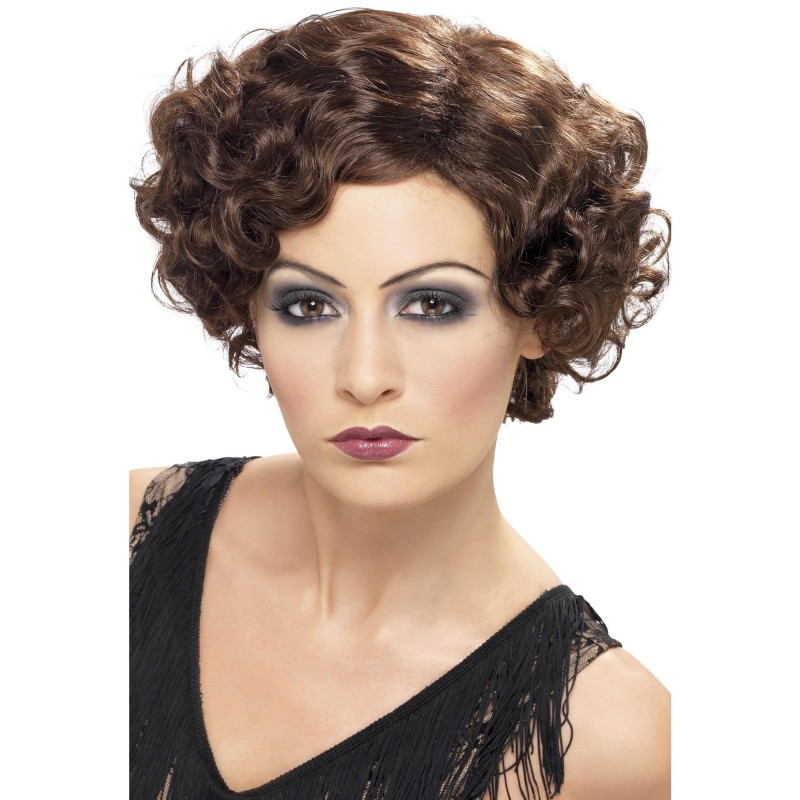 Brown Flapper Adult Wig