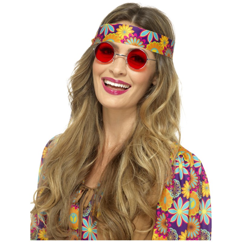 Red Hippie Spectacles for Adult