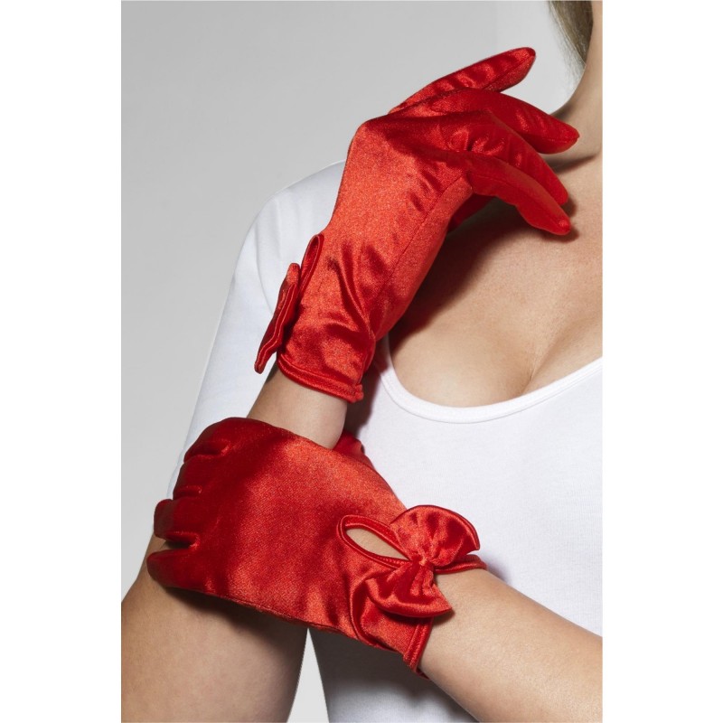 Red Gloves Short for Adult