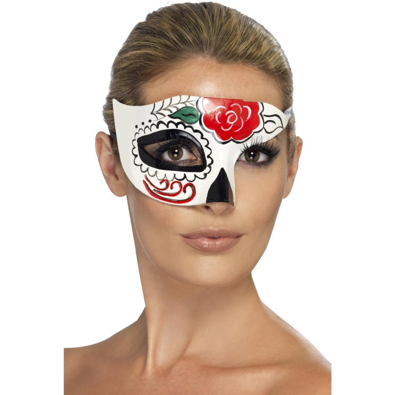 Day Of The Dead Half Eye Mask for Adult
