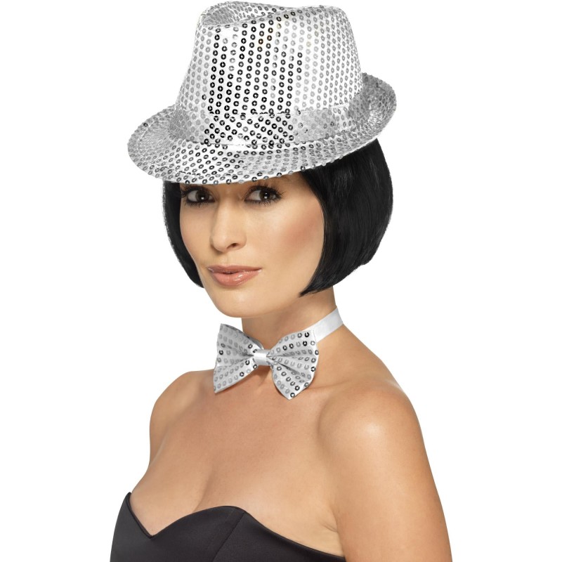 Sequin Silver Hat for Adult