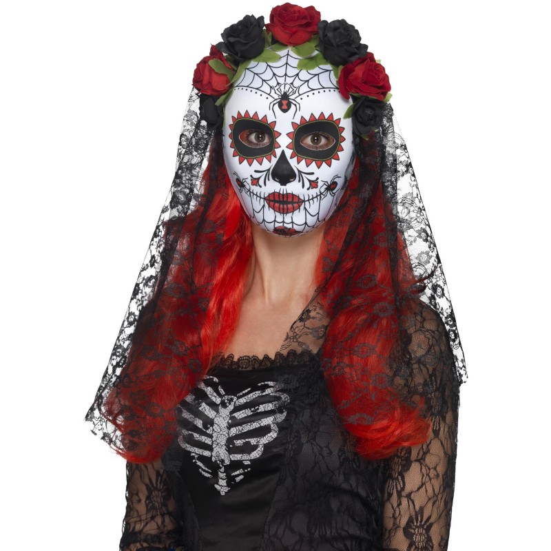 Day Of The Dead Senorita Mask for Adult