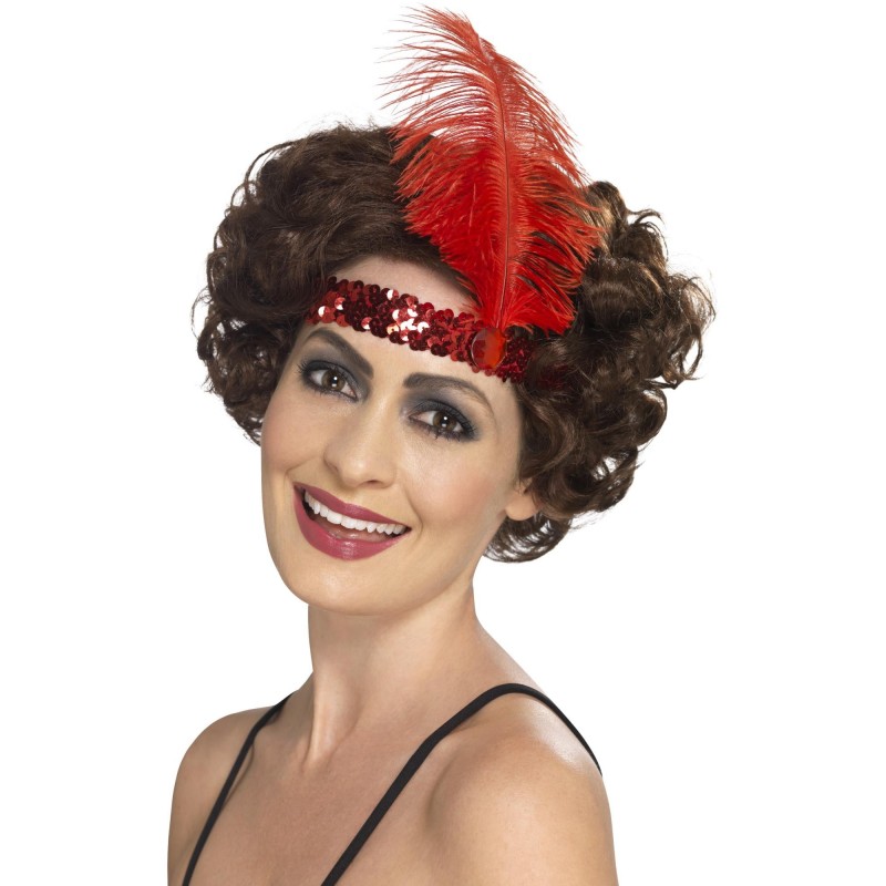 Flapper Red Headband for Adult