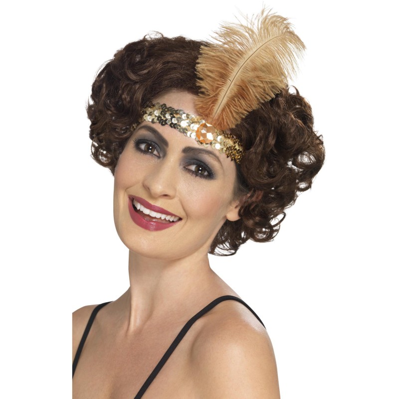 Flapper Gold Headband for Adult