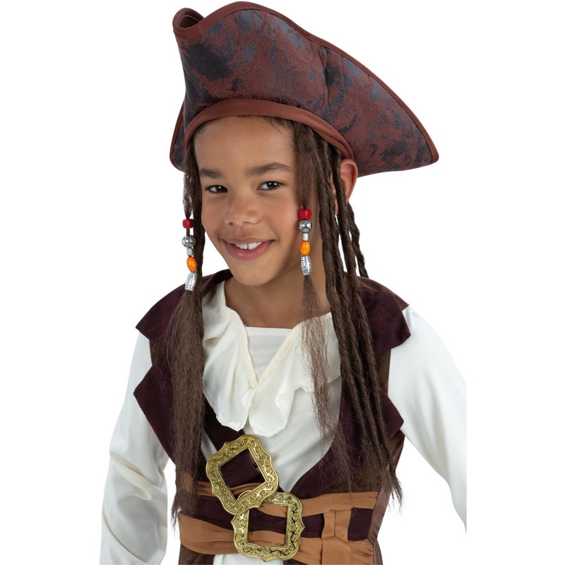 Pirate Hat With Dreadlocks, Child