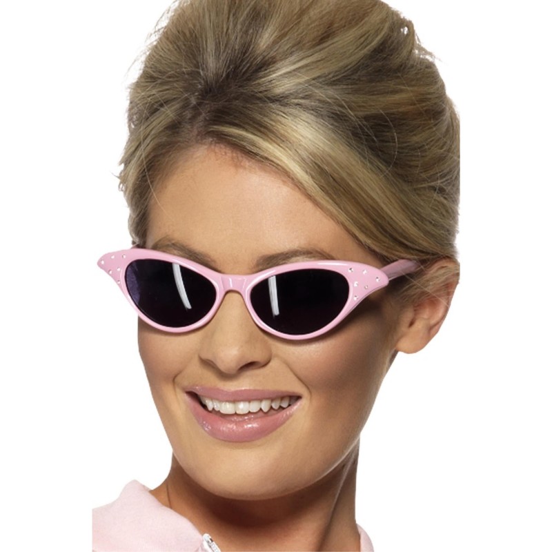 Rock & Roll Sunglasses - Pink, Adult