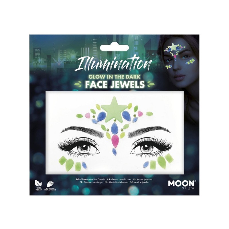 Moon Glow Illumination Face Jewels