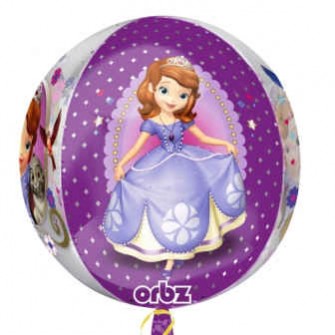 Sofia The First Shaped Balloons 38cm x 40cm Orbz