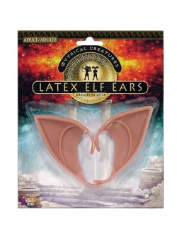 Elf Christmas Ears Latex Flesh Colour - Accessory