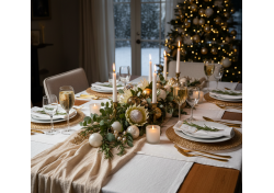 How to Decorate a Christmas Dining Table 