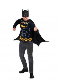 Batman Costume Top Cape & Adult Mask