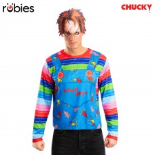 Chucky Costume Top & Mask for Adult