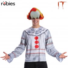 Pennywise 'IT' Costume Top & Mask for Adult
