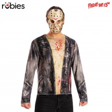 Jason Friday The 13th Costume Top & Mask for Adult
