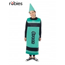 Green Crayon Adult Tabard Costume - One Size