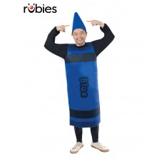 Blue Crayon Adult Tabard Costume - One Size Blue Crayon Adult Tabard Costume - One Size