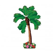 Hawaiian Luau Palm Tree Summer Luau Cutout 1.62m