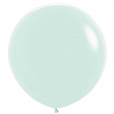 Pastel Matte Green Latex Balloons 60cm 3 pk