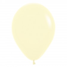 Pastel Matte Yellow Teardrop Latex Balloons 30cm 100 pk