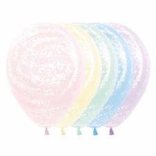 Frosty Pastel Matte Assorted Graffiti Latex Balloons 30cm 25 pk