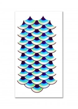 Mermaid The Little Mermaid Scales Large Tattoo Kit - Accessory