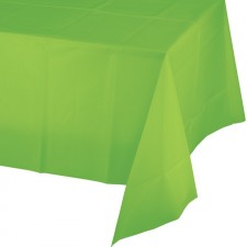 Fresh Lime Green Plastic Table Cover 137cm x 274cm