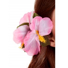 Hawaiian Flower Pink Hair Clip