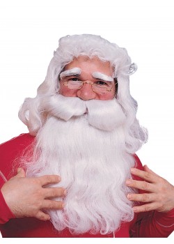 Santa Beard & Wig Set for Adult Christmas