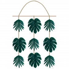 Hawaiian Luau Aloha Faux Palm Leaf Hanging Decoration 50cm x 43cm