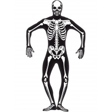 Skeleton Glow In The Dark Second Skin Adult Costume