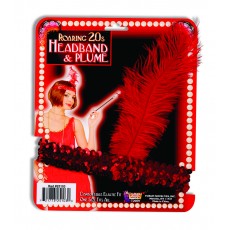 Roaring 1920s Headband & Plume for Adult - Accessory