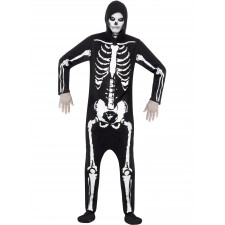 Skeleton Hooded Adult Costume