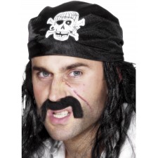 Pirate Bandana With Skull & Crossbones for Adult