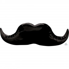Black Moustache Shaped Balloon 88cm x 30cm