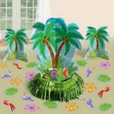 Hawaiian Luau Palm Tree Table Decorating Kit 20 pk