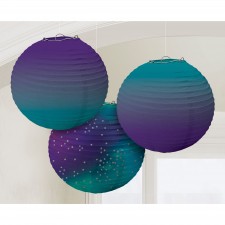 Sparkling Sapphire Party Decorations - Lanterns Paper