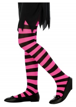Black & Fuchsia Child Tights